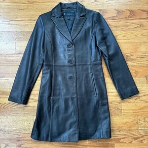 Kenneth Cole Women’s Leather Jacket Size S